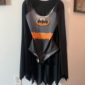 Blackmilk x Batman Batgirl Bodysuit and Cape costume! Size Medium Long Torso